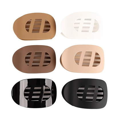 [SUMMER SALE] CZTICLE® 4/6pcs Oval Acrylic Hair Clips Set for Women 🌟02
