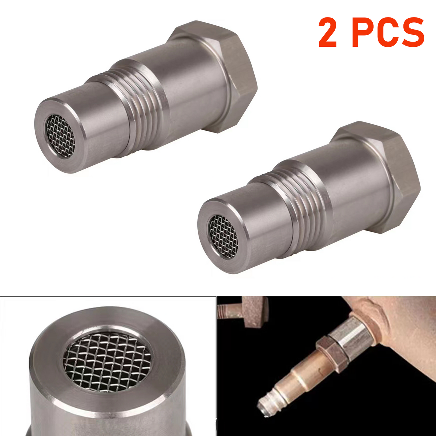Cilifer® Extension Filter Oxygen O2 Sensor Connector Extender Spacer Internal Thread M18*1.5 Stainless Steel Adapter Auto Parts 🔥02