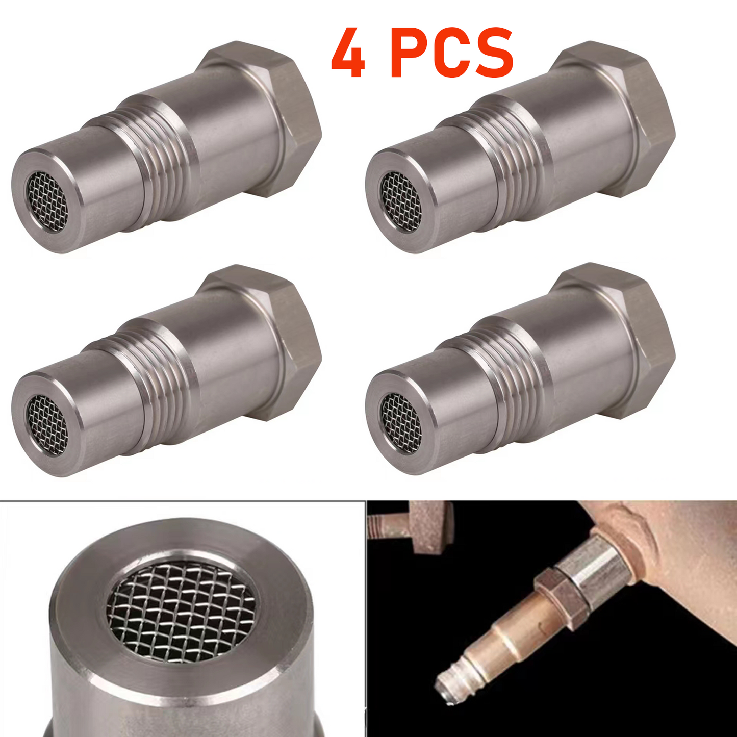 Cilifer® Extension Filter Oxygen O2 Sensor Connector Extender Spacer Internal Thread M18*1.5 Stainless Steel Adapter Auto Parts 🔥02