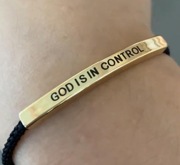 CZTICLE® ✝️Inspire Bracelet GOD IS IN CONTROL/W.W.J.D - Elegant Design with Unique Patterns and Letters D02