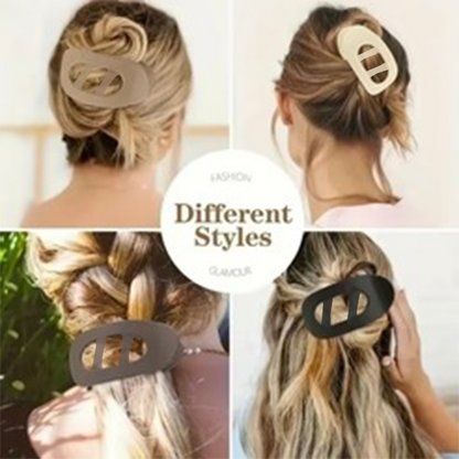 [SUMMER SALE] CZTICLE® 4/6pcs Oval Acrylic Hair Clips Set for Women 🌟02