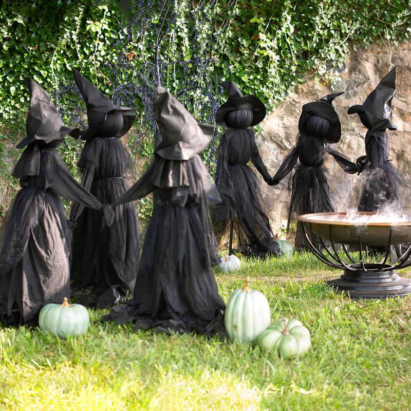 ⚡This Week's Special Price $29.99🎃2025 Halloween Sale 🧙‍♀️Billhol® Lighted Halloween Witch Stakes🪄01