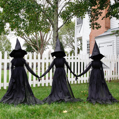 ⚡This Week's Special Price $29.99🎃2025 Halloween Sale 🧙‍♀️Billhol® Lighted Halloween Witch Stakes🪄01