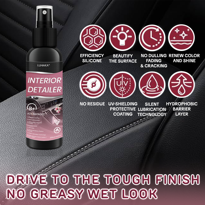 Luhaka® Car Interior Detailer and Protectant 🌟04🌟Ultimate Protection for Vinyl. Rubber. and Plastic Surfaces