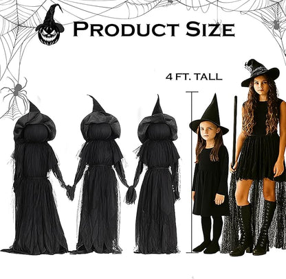 ⚡This Week's Special Price $29.99🎃2025 Halloween Sale 🧙‍♀️Billhol® Lighted Halloween Witch Stakes🪄01