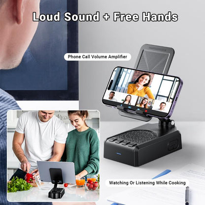 Wireless Speaker Cellphone Stand withRemote Control for  Scrolling,📲🤳🏻Cilifer®Rechargeable Portable Mobile Tablet Stand, Giftsfor Family Friends SmartphoneMount, BacktoSchool 🔥01