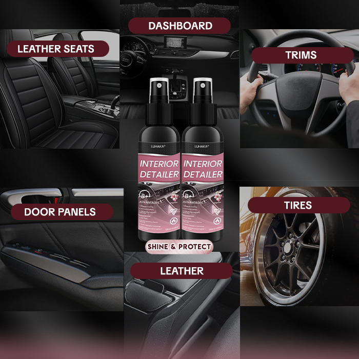 Luhaka® Car Interior Detailer and Protectant 🌟04🌟Ultimate Protection for Vinyl. Rubber. and Plastic Surfaces