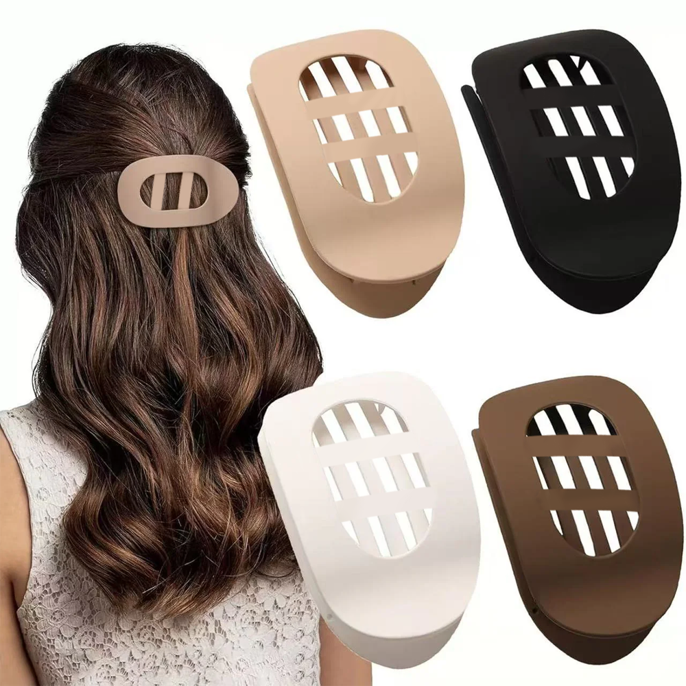 [SUMMER SALE] CZTICLE® 4/6pcs Oval Acrylic Hair Clips Set for Women 🌟02