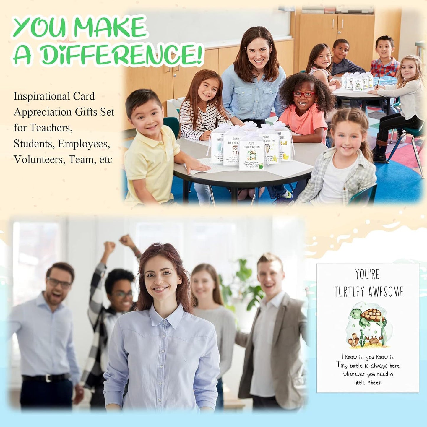 CZTICLE® The Encouragement Squad Charm Card 🌟You're Ducking Great!! 🐥 (5 Charm Cards/Set) 🐳05