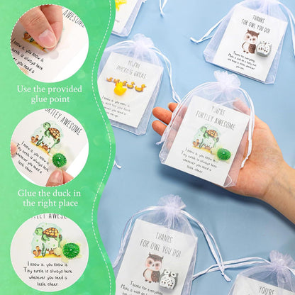 CZTICLE® The Encouragement Squad Charm Card 🌟You're Ducking Great!! 🐥 (5 Charm Cards/Set) 🐳05