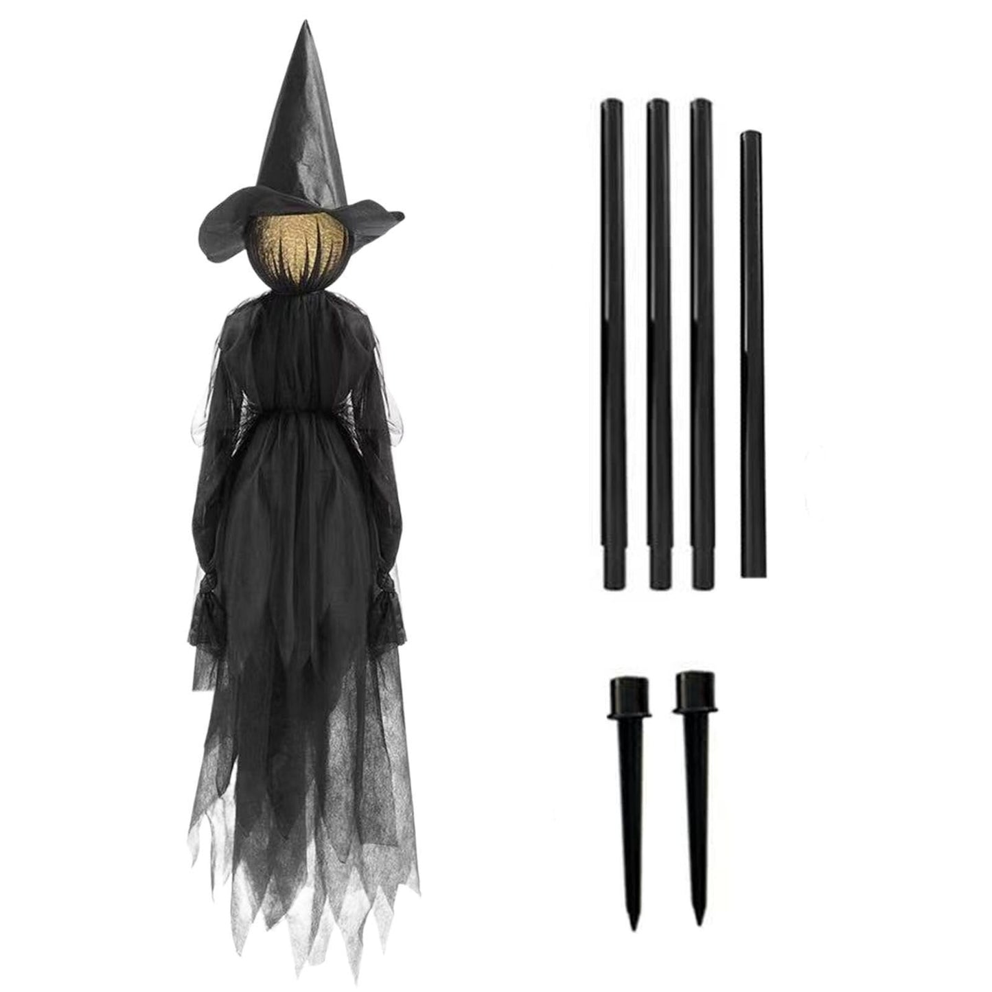 ⚡This Week's Special Price $29.99🎃2025 Halloween Sale 🧙‍♀️Billhol® Lighted Halloween Witch Stakes🪄01