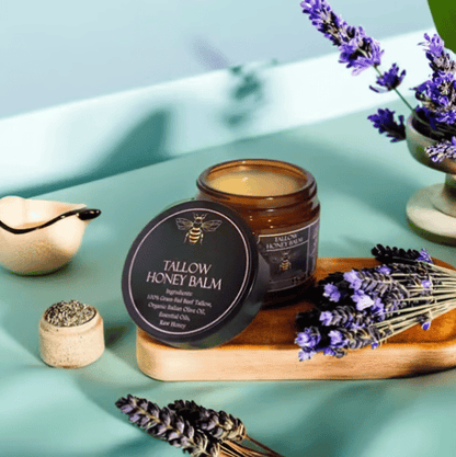 Luhaka® Handmade Organic Grass-Fed Beef Tallow Balm with Raw Honey