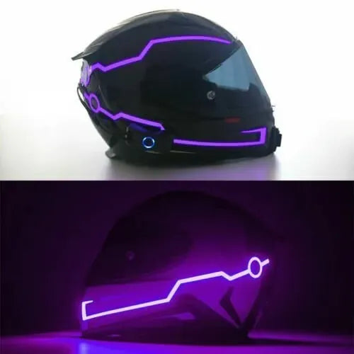 Billhol® Motorcycle DIY Helmet LED Reflective Strips