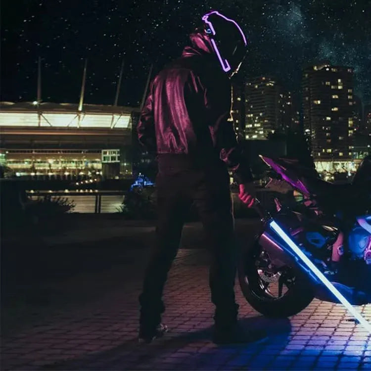 Billhol® Motorcycle DIY Helmet LED Reflective Strips