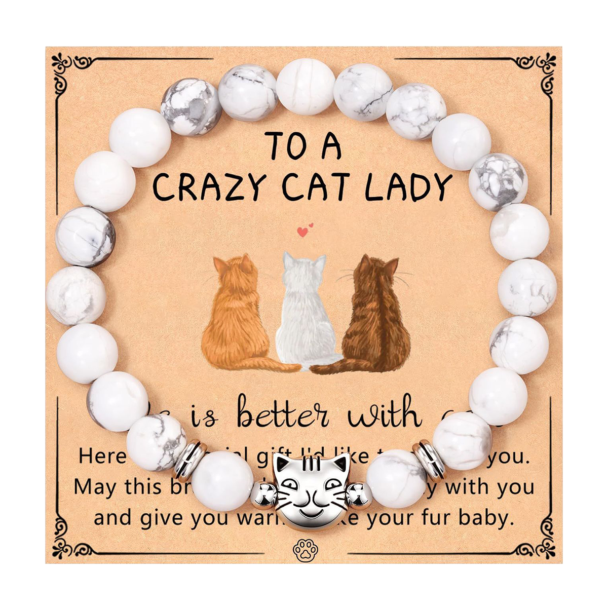 Howlite - Cat Face